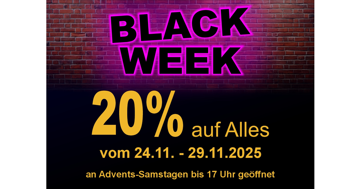 wann beginnt die black week 2025
